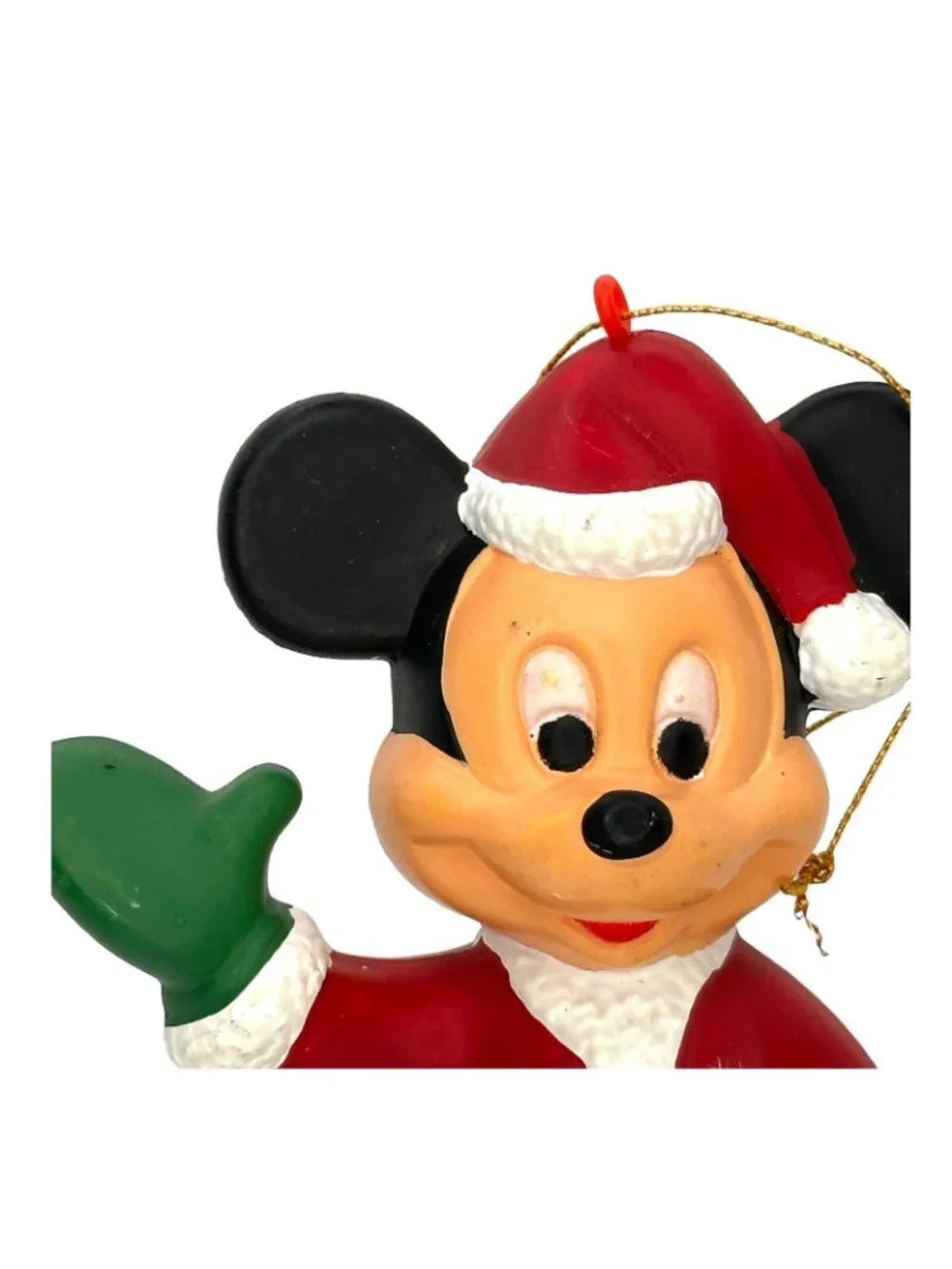 Disney Minnie & Mickey Mouse Christmas Ornaments Set Of 2 Santa Holiday Decor